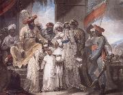 Henry Singleton The Sons of Tipu Sultan Leaving their Father France oil painting artist